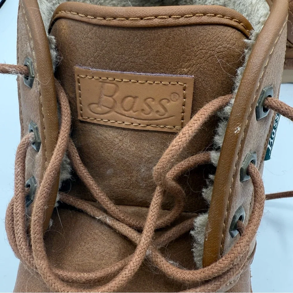 Mens G.H. Bass & Co. Newland WX Sherpa Lined Faux Suede Ankle Boots Size 10